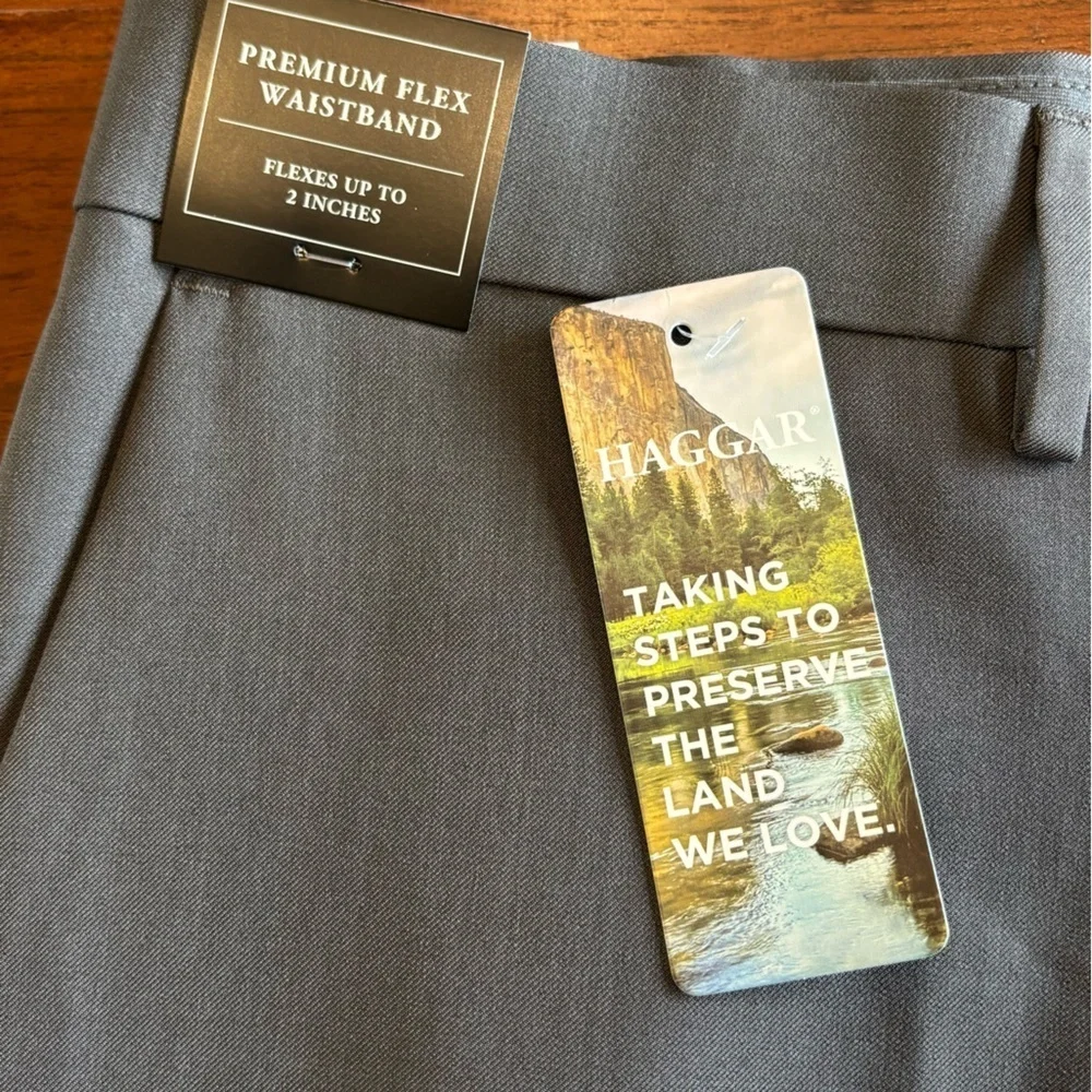 NWT Haggar Premium Comfort Slim Dress Pants 38x32